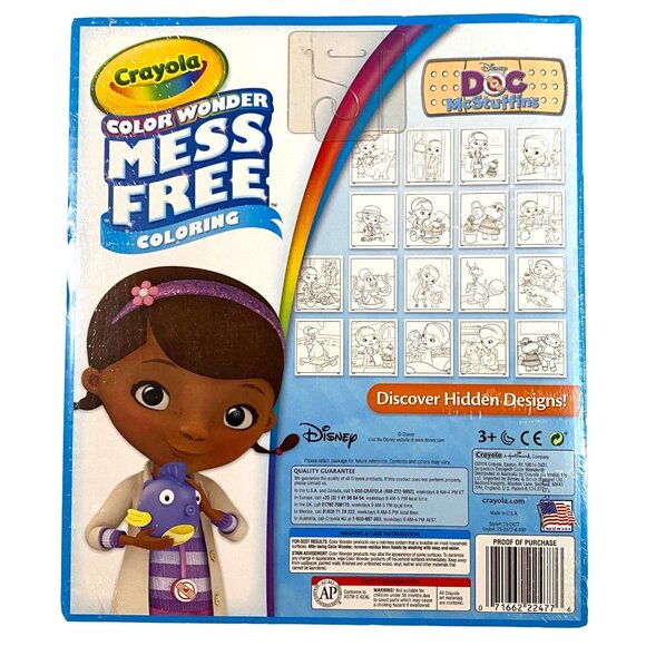 Crayola Color Wonder Doc McStuffins Coloring Pages Girls Animals Veterinarian - Picture 2 of 2